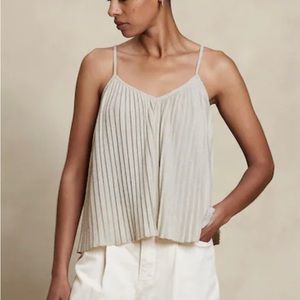 Banana Republic Burnt Orange Pleated Camisole